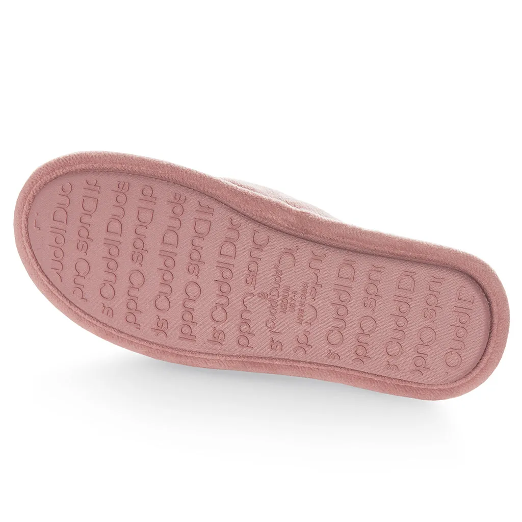 Velour Thong Slide Slipper