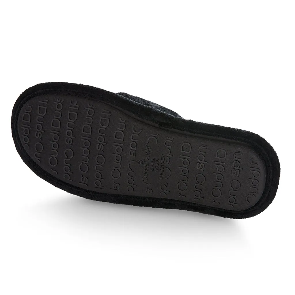 Velour Thong Slide Slipper